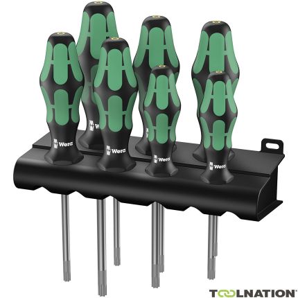 Wera 05223161001 367/7 Set di cacciaviti TORX HF Kraftform Plus con funzione di presa + supporto, 7 pezzi - 3