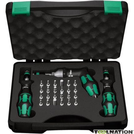 Wera 05350451001 7445/46/47 Set di cacciaviti dinamici Kraftform 2,5-55,0 in.lbs, 27 pezzi - 1