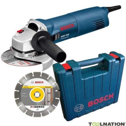 Bosch Professional GWS1400 Smerigliatrice angolare 0601824900 + disco diamantato in omaggio - 1