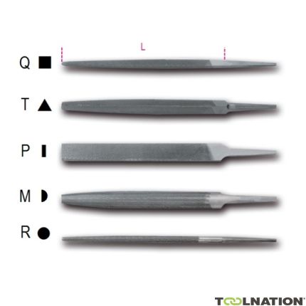 Beta 017180133 1718D8/T Lima triangolare per corteccia, senza manico 200 mm - 1