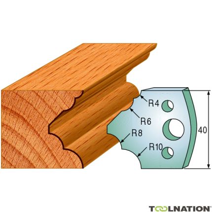 CMT 691.126 Coppia di controlame altezza 40 mm numero 126 - 1