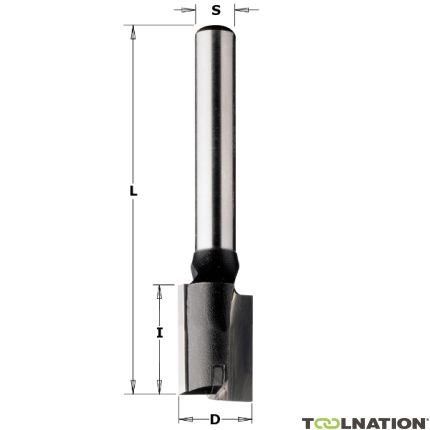 CMT 174.290.11 29 mm Fresa per scanalature con anche set inferiore con gambo HM 8 mm - 1