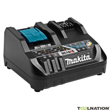 Makita 198720-9 Caricabatterie DC18RE 10,8V CXT, 14,4 e 18 Volt Li-Ion - 1