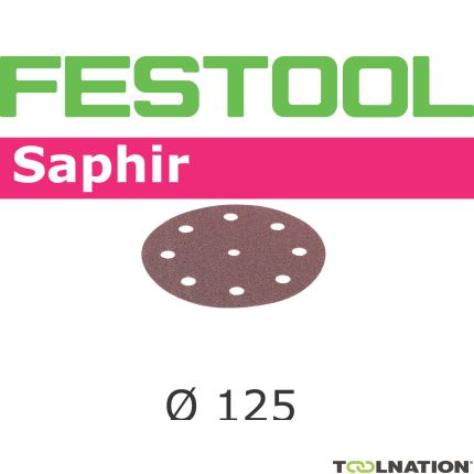 Festool 493126 Dischi abrasivi Saphir STF D125/90 P50 SA/25 - 1