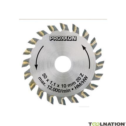 Proxxon 28017 Lama circolare in carburo di tungsteno saldata 50 x 1 mm 20T - 1