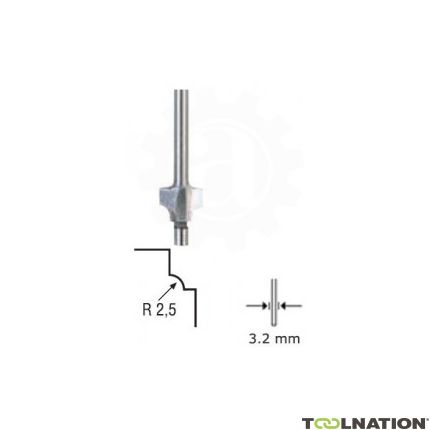 Proxxon 29040 Fresatrice per bordi con rullo 5 mm gambo 3,2 mm - 1