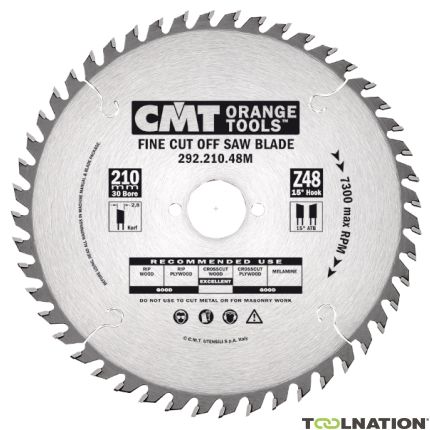 CMT 292.240.48M Lama HM a denti fini 240 x 30 x 48T - 2