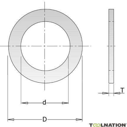 CMT 299.212.00 Anello di riduzione 30 x 25,4 x 2 - 1