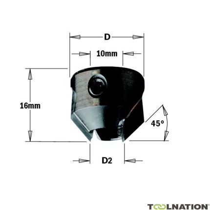 CMT 315.200.11 zincatura a pressione 45° 20 mm destra - 1