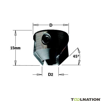 CMT 316.050.11 Svasatura a pressione 16mm D2: 5mm destra - 1