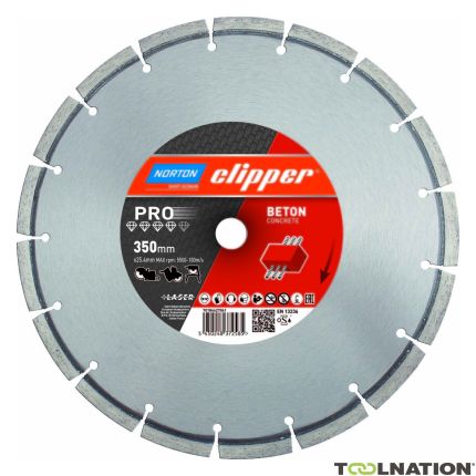 Clipper 70184627061 Pro Concrete Lama diamantata 350 x 25,4 mm - 1