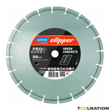 Clipper 70184624684 Pro Green Concrete Lama diamantata 300 x 25,4 mm - 1