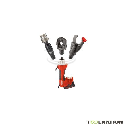 Ridgid 43633 RE 60 utensile idraulico a batteria per montatori elettrici 18V 2.0Ah Li-Ion + testa di taglio, testa di crimpatura e testa di punzonatura - 2