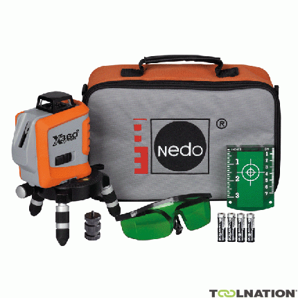 Nedo 460875 X-Liner 360 laser verde multilinea - 2