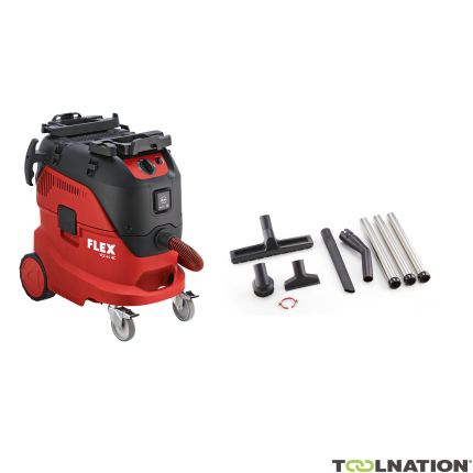 Flex-tools 465690 VCE44L AC-SET Aspiratore di sicurezza con pulizia automatica del filtro, 42 L, classe L + kit di pulizia - 1