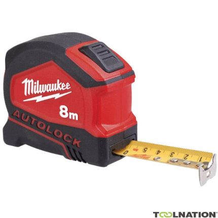 Milwaukee 4932464664 Metro a nastro Autolock 8 mtr. - 1