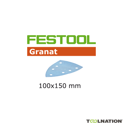 Festool 497142 Fogli abrasivi Granat STF DELTA/7 P240 GR/100 - 1