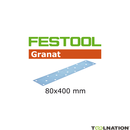 Festool 497203 Fogli abrasivi 280 Granat 50 pz STF 80x400 P280 GR/50 - 1