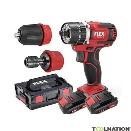 Flex-tools 501484 PD 2G 10.8-EC/2.5 set Trapano a percussione Accu 10.8V 2.5Ah in L-Boxx - 1