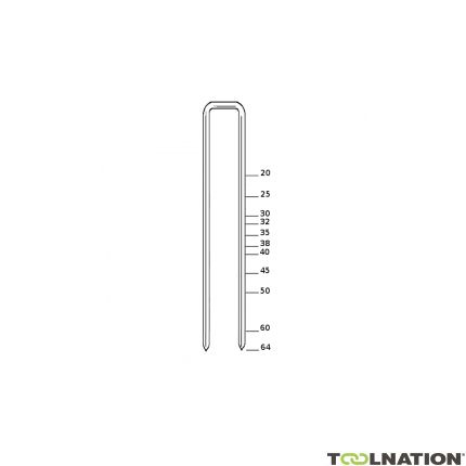 Haubold Fissaggi 574993 KG700-35 Non 35 mm Punto Combinato zincato 12mµ 7.500 pezzi - 1