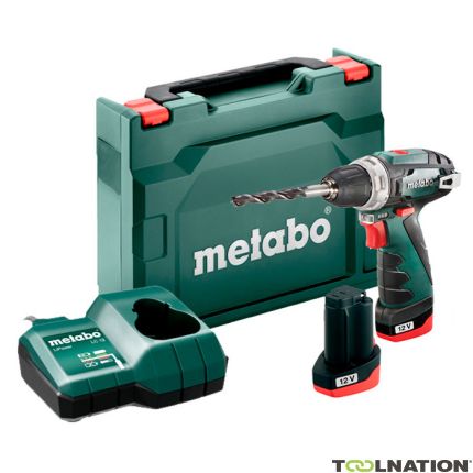 Metabo PowerMaxx BS Basic trapano avvitatore a batteria 12V 2,0Ah Li-Ion 600984500 - 1