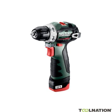 Metabo Trapano avvitatore a batteria PowerMaxx BS 12 BL 12V 2,0Ah Li-Ion 601721500 - 1