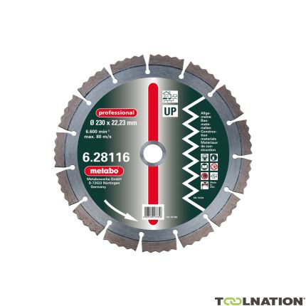 Metabo 628113000 DIA-DSS Professional UP Lama diamantata universale 125x2,15x22,23mm 2 pezzi - 1