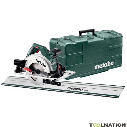 Metabo 691064000 KS55FS Set sega circolare manuale 1200 watt + righello 1600 mm + 5 anni di garanzia del rivenditore - 2