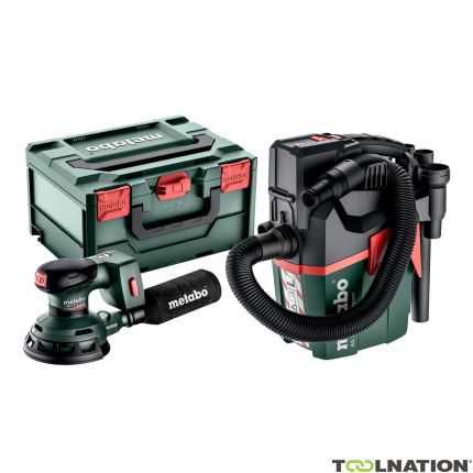 Metabo SET - Levigatrice a batteria SXA 18 LTX 125 BL + AS 18 L PC Levigatrice a batteria compatta 18V senza batterie e caricabatterie 691199000 - 1