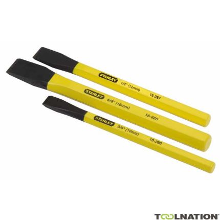 Stanley 4-18-298 Set di scalpelli a freddo 3Dlg. - 1