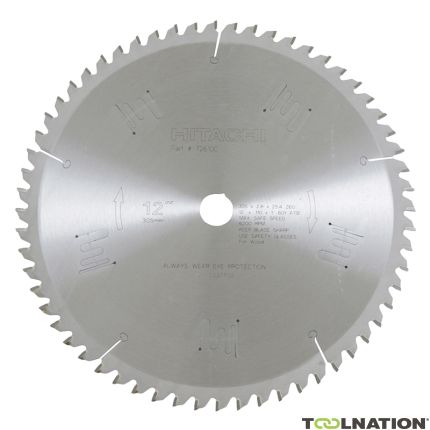 HiKOKI 752488 Lama circolare per legno 305 x 30, 60 denti da utilizzare per C12FCH/C12LC/C12LCH/C12LSH/C12RSH/C12YA/C12YB - 1