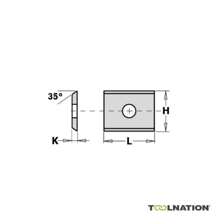 CMT 790.075.00 Lama di ricambio WPL 2 lati 7,5 x 12 x 1,5 mm 10 pezzi - 1