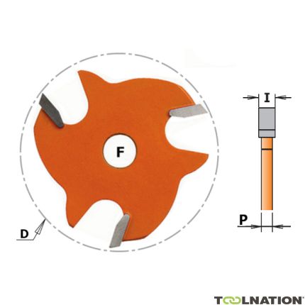 CMT 822.360.11 Fresa a disco da 6 mm senza mandrino - 1