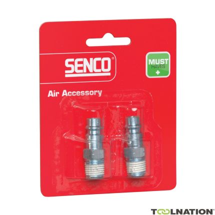 Senco 4000100 Tappo uni / filettatura maschio NPT 1/4" blister di 2 pezzi - 1