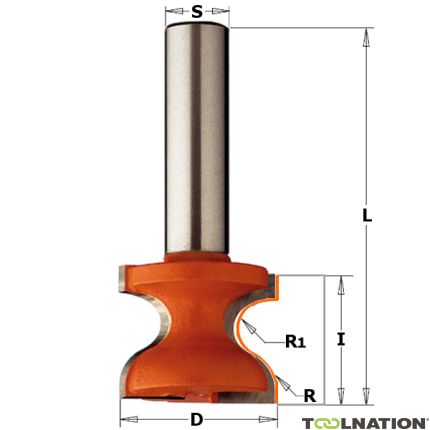 CMT 955.805.11 Fresa per davanzale 38,1 mm gambo 12 mm - 1