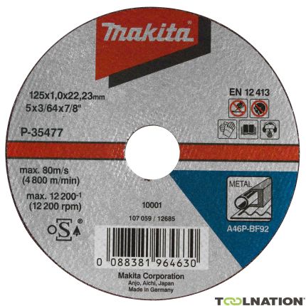 Makita A-85335 Doorslijpschijf Metaal 230 x 22.2 mm 1 stuks - 1