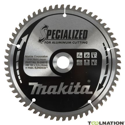 Makita B-09684 HM-zaagblad Spec. Aluminium 305 x 30 x 100T - 1