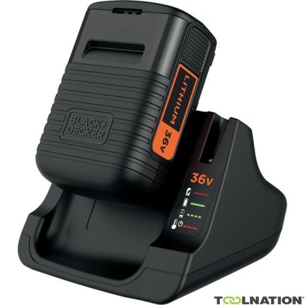 Black & Decker BDC2A36 Batteria 36 Volt 2,0 Ah Li-ion + Caricabatterie - 1