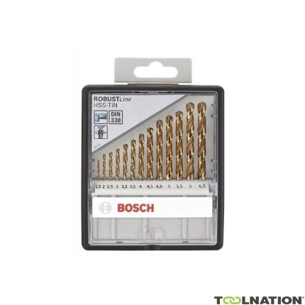 Bosch DIY 2607010539 Set di 13 punte per metallo HSS-Stagno Robustline - 1