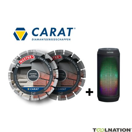 Carat CEM2303ABLT Set di lame diamantate Universal CE Master 230 x 22,23 + altoparlante Bluetooth - 1