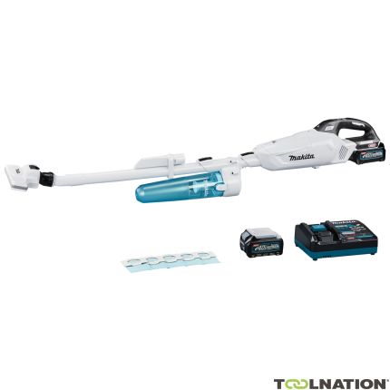 Makita CL002GD215 Accu stick hoover con ciclone raccoglipolvere bianco 40V max 2,5Ah Li-Ion - 1