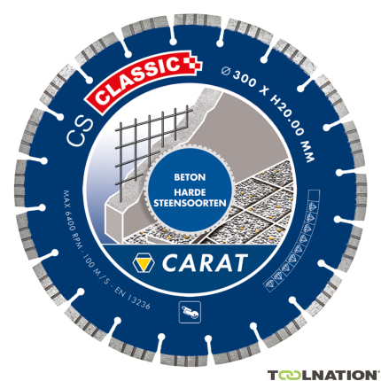 Carat CSC3504A21 5 dischi diamantati Concrete CS Classic 350 x 25,4 in valigetta - 2