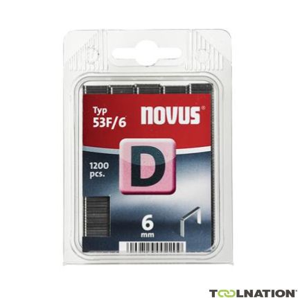 Novus 042-0374 D 53F/6 Punti metallici 6 mm 1200 pz. - 1