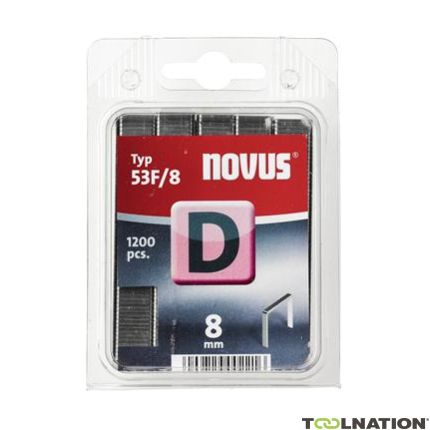 Novus 042-0375 D 53F/8 Punti metallici 8 mm 1200 pz. - 1