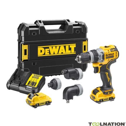 DeWalt DCD703L2T-QW Trapano avvitatore multitesta a batteria 12 volt 3,0 AH Li-ion - 1