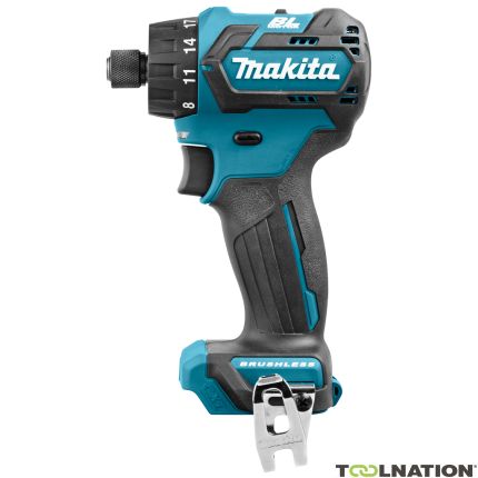 Makita DF032DZJ Trapano/avvitatore 10,8 Volt brushless al carbonio senza batterie e caricabatterie in M-Box". - 1