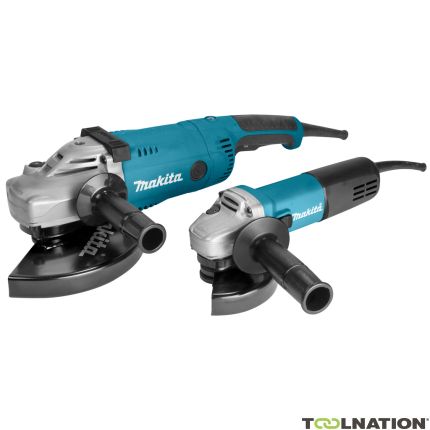 Makita DK0054GZ Set combinato di smerigliatrici angolari (GA9020R+9558HNRG) - 1