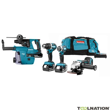 Makita DLX4103W Comboset 18V 5.0Ah Li-ion 3x batterie + 5 anni di garanzia del rivenditore! - 1