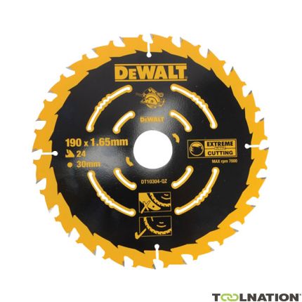 DeWalt DT10304-QZ Lama per sega 190x30x24t, Extreme, tacca 1,65 mm - 1