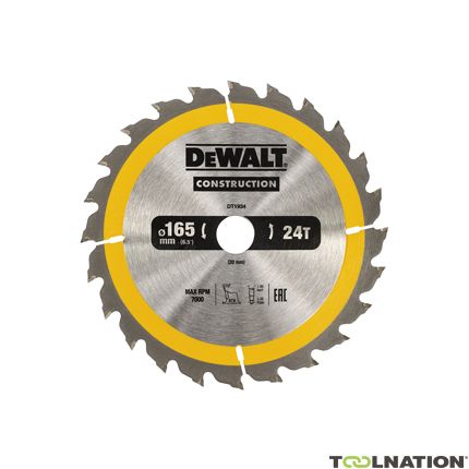 DeWalt DT1934-QZ Lama circolare 165 x 20 mm 24T ATB 10° - 2